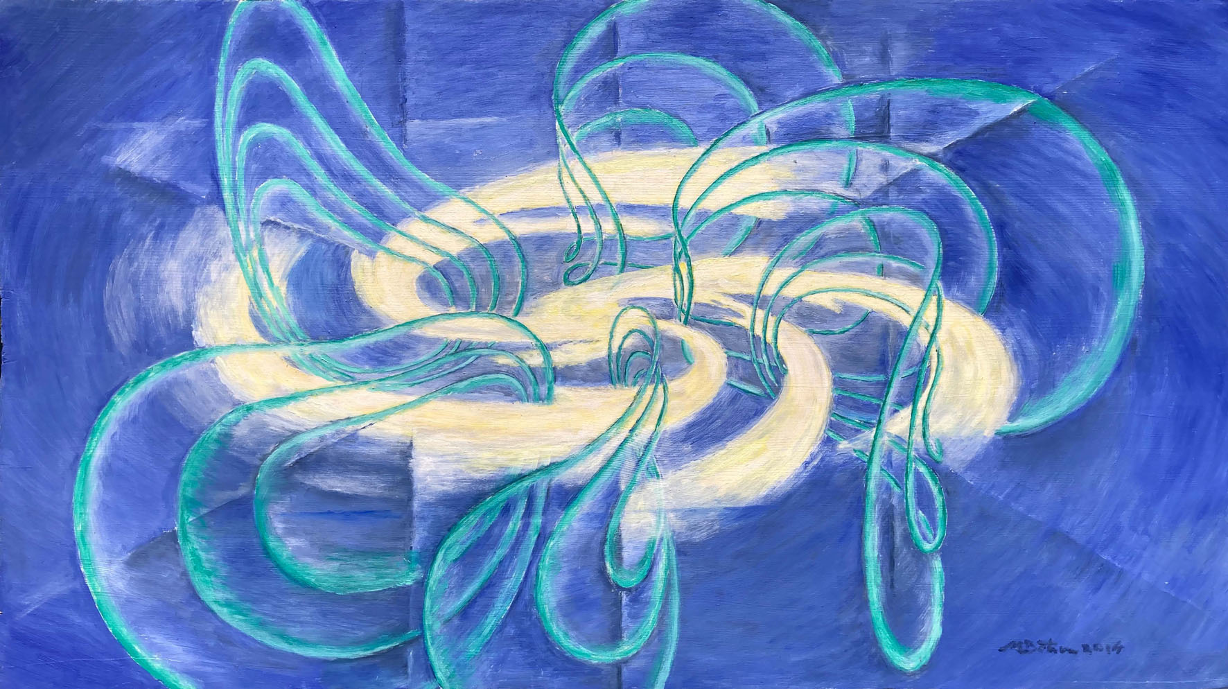 Galaxie mit Magnetfeld